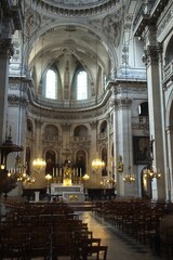 Fototapeta na wymiar interior of the church