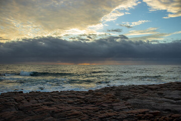 overlook of the ocean in Uvongu, Margate South Africa 