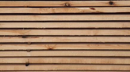 Wooden bars in rows and columns.