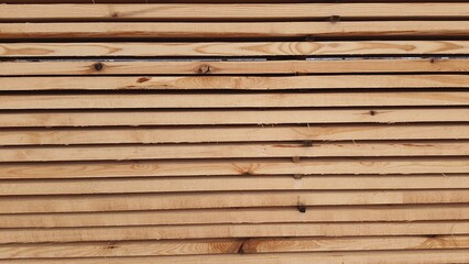 Wooden bars in rows and columns.