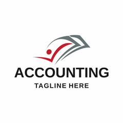 Accounting logo design vector template
