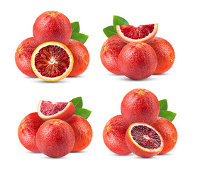 blood orange on white