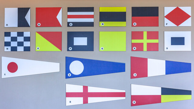 Flags Signs Communication Notifications Yachting Shipping Marine