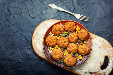 Vegedelki, vegetable meatballs.