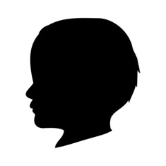 a child silhouette vector child profile vector