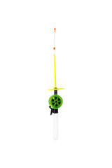 fishing rod for winter fishing on a white background