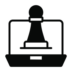 strategy Icon. User interface Vector Illustration, As a Simple Vector Sign and Trendy Symbol in Line Art Style, for Design and Websites, or Mobile Apps,