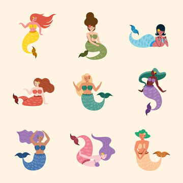 mermaids fantasy characters