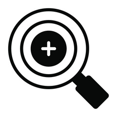 Fototapeta premium magnifying Icon. User interface Vector Illustration, As a Simple Vector Sign and Trendy Symbol in Line Art Style, for Design and Websites, or Mobile Apps,