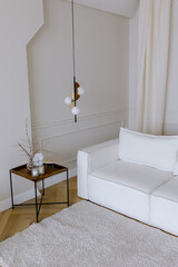 white living room