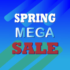 Sticker sale in a flat style with a gradient