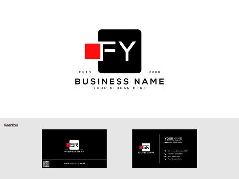 Letter FY logo design, modern Fy creative minimal monogram symbol