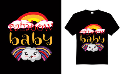 Rainbow T-shirt design