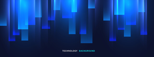 Abstract technology background with glowing light effect.Vector illustration.