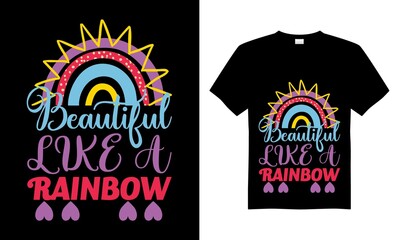 Rainbow T-shirt design