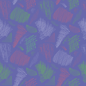 Seamless vector pattern. Background with simple rose flowers, stems and leaves. For packaging, fabric, wallpaper and more.