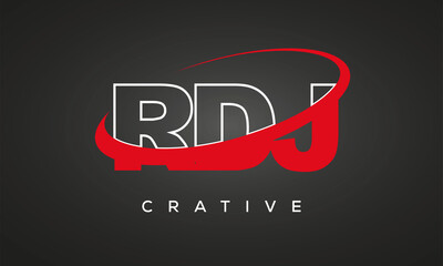 RDJ Letters Creative Professional logo for all kinds of business