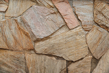 Texture of modern stone cladding