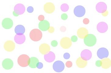 カラフルな水玉模様の水彩画の背景