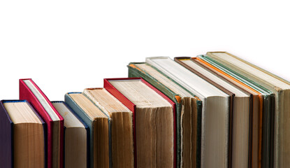 Stack of old books. Ancient background