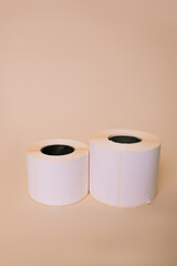 Adhesive tape for price tags check tape on background