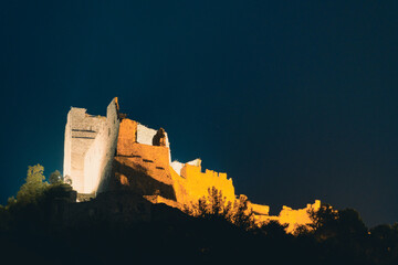 Obraz premium Arechi castle with star in Salerno