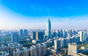 Naklejka na ściany i meble Urban scenery of Changzhou City, Jiangsu Province, China