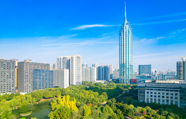 Urban scenery of Changzhou City, Jiangsu Province, China