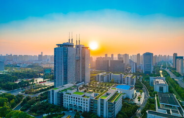 Obraz premium Urban scenery of Changzhou City, Jiangsu Province, China