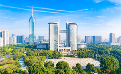 Urban scenery of Changzhou City, Jiangsu Province, China