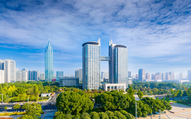 Fototapeta premium Urban scenery of Changzhou City, Jiangsu Province, China