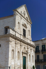 Fototapeta na wymiar Bitonto, historic city in Apulia. San Gaetano church