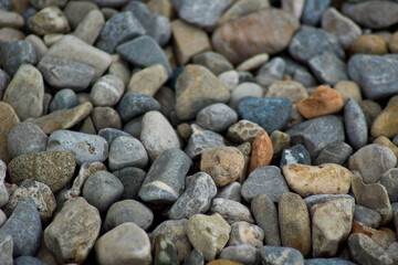 background with round pebble stones