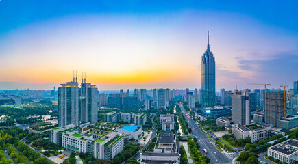 Obraz premium Urban scenery of Changzhou City, Jiangsu Province, China
