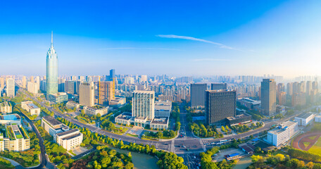 Fototapeta na wymiar Urban scenery of Changzhou City, Jiangsu Province, China
