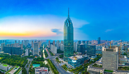 Plakat Urban scenery of Changzhou City, Jiangsu Province, China