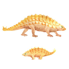 scolosaurus dinosaur with baby