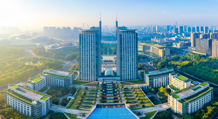 Naklejka na ściany i meble Urban environment of Changzhou, Jiangsu Province, China