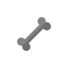 Bone grey flat vector icon