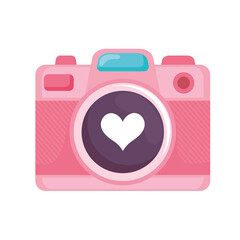 pink photographic camera