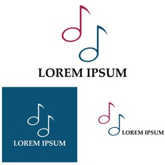 Music Note Icon Vector illustration design