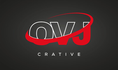 OVJ Letters Creative Professional logo for all kinds of business
