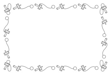 けん玉　フレーム　1色