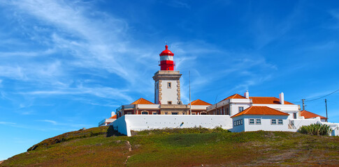 Fototapeta na wymiar Cabo da Roca - Cape of Rocks westernmost point of the mainland of the European continent