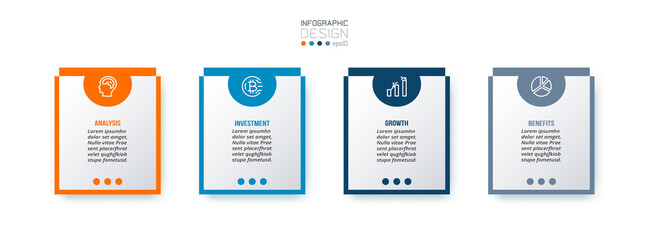 Infographic template business concept  with option.