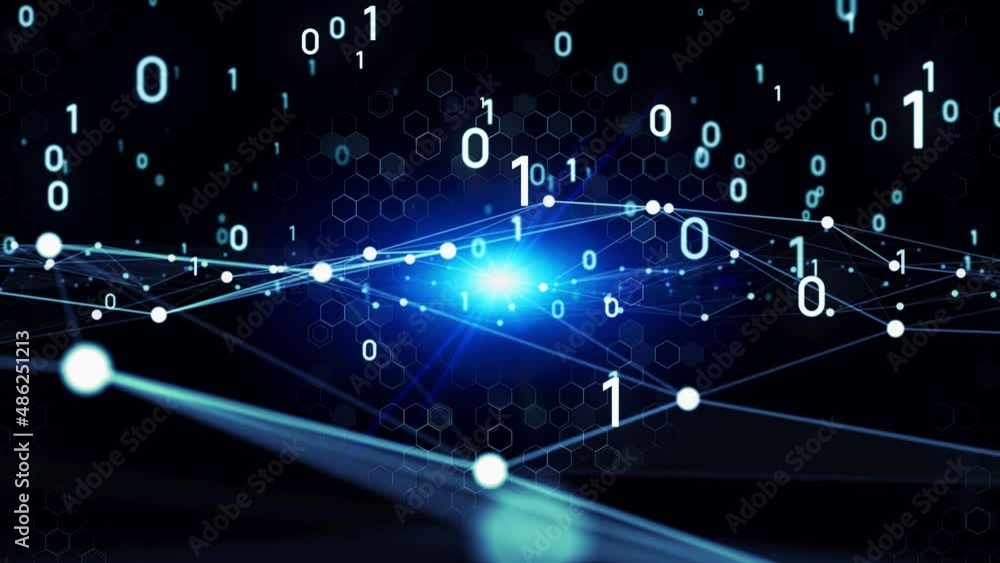 Poster Digital transformation concept. System engineering. Communication network.