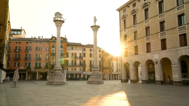 Sunrise Piazza dei Signori, Vicenza, Veneto, Italy