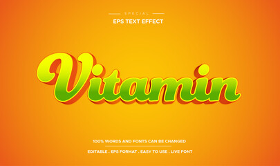 Vitamin text effect