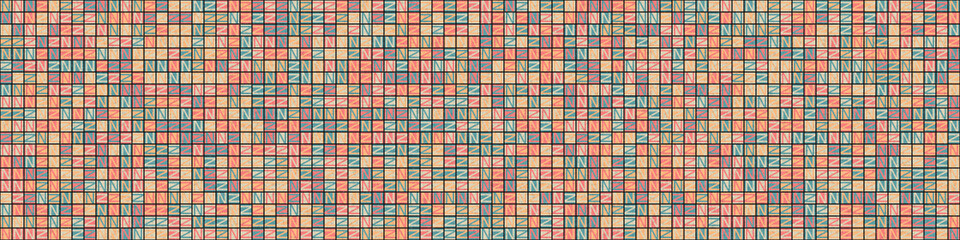 Fototapeta premium Abstract Geometric Pattern generative computational art illustration