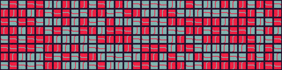 Abstract Geometric Pattern generative computational art illustration